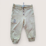 Yellow Waffle Sweatpants. Age 18-24M