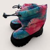 Watercolour Pink Snowboots. Size 7