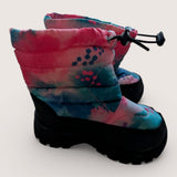 Watercolour Pink Snowboots. Size 7