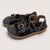 Saltwater Navy Blue Classic Sandals. Size 8
