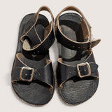 Saltwater Navy Blue Classic Sandals. Size 8