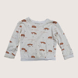 Fox Printed Cotton LS Tee. Age 3-4