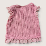 Knitted Pink Tank Top. Age 18M
