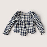 Ruffle smock Gingham Shirt. Age 18-24M