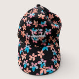 Hershel Floral Black Cap. Size Child
