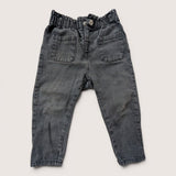 Black Denim Pants with pockets. Age 18-24M