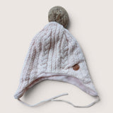 Knitted Pink Bobble Toque