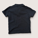 Navy Blue Crew Neck Polo Shirt. Age 4-5