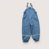 Rainpant bib with stirrups. Age 3
