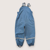 Rainpant bib with stirrups. Age 3
