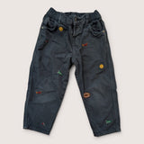 Daschund Animal Embroidery Top and Pant Outfit. Age 4
