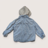 Hooded Denim Shirt. Age 2-3