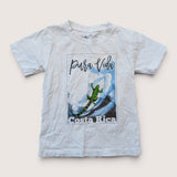 Pura Vida White Iguana Animal SS T-Shirt. Age 4