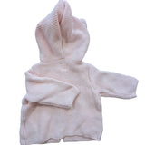 Knitted Bear Hoodie. Age 3-6M