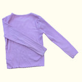 Ribbed Pink Rainbow LS T-Shirt. Age 5-6