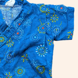 Blue Tie Fireworks Onesie. Age 3-6M