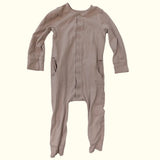 Dusty Pink Pajama Onesie. Age 12-18M