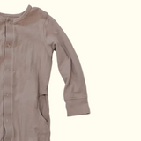 Dusty Pink Pajama Onesie. Age 12-18M