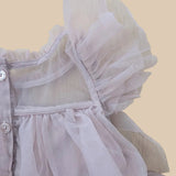 Pink tiered Tulle party dress. Age 4-5