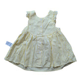 Yellow Striped Sundress. 6-12M