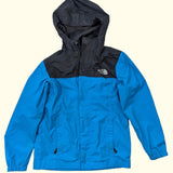North Face Black and Blue Raincoat. Age 8-10