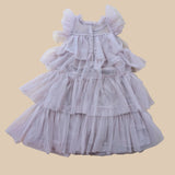Pink tiered Tulle party dress. Age 4-5