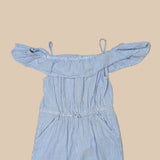 Striped Cotton Romper Suit. Age 6-7