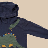 Dino Cotton Sweater Hoody. Age 5