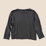 Graphic LS Black Tee. Age 8