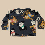 Panda and Tiger Printed LS T-Shirt. Age 18-24M