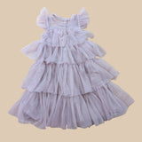 Pink tiered Tulle party dress. Age 4-5