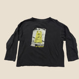 Graphic LS Black Tee. Age 8