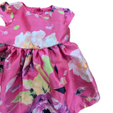 Pink Floral Dress. Age 0-3M