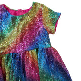 Rainbow Sequined Dress. Age 4