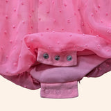 Chiffon Dress with Rosette. Age 3-6M
