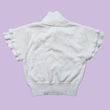 Knitted Short Sleeve Top. Size 3-4