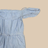 Striped Cotton Romper Suit. Age 6-7