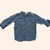 Collarless Anchor Shirt. 6-9M