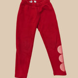 Red Gap Kids Fleece Leggings. Size XS/5