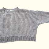 Box Fit Purple Knitted Sweater. Age 6-7