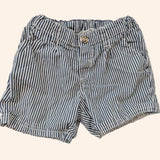 Bermudas - Blue & White Striped. Age 2-3