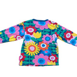 Organic Hippie Flower Long Sleeved T-Shirt. Age 3-4