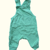 Green Dungarees. Age 2-4M