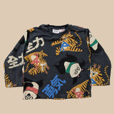 Panda and Tiger Printed LS T-Shirt. Age 18-24M