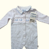 BNWT. Whale Pajamas with collar. Age 3-6M.