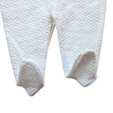 New Baby Quilted Onesie with Hood. NB