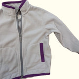 Soft Fleece with Purple Trim. Age 3