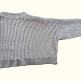 Box Fit Purple Knitted Sweater. Age 6-7