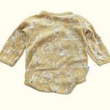 Ochre Bunny Onesie. age 0-3M