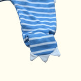 BNWT. Striped Blue & White Onesie. Age 0-3M